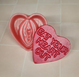 EAT YOUR HEART OUT Soap Pair - WAP Vagina Funny Handmade Soap