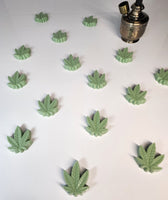 16 Pot Marijuana Weed Leaves Handmade Soap - Medium Sized - Multiple Uses - Cannabis