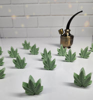 16 Pot Marijuana Weed Leaves Handmade Soap - Medium Sized - Multiple Uses - Cannabis