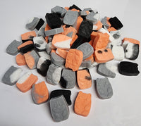 40 Small Cat Arms and Paws One-Use Soaps - Handmade Soap - Gray Grey Orange White Black Custom Colors - Perfect for Cat Lovers