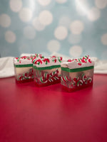 Happy Holidays Swirly & Glitter Christmas Soap - Limited Edition!