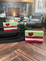 The Grinch Heart Handmade Holiday Soap