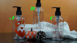 Halloween Lotion Dispensers Filled with Your Choice of Handmade Lotion