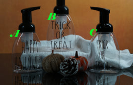 Halloween Soap Dispensers Filled with Your Choice of Handmade Foaming Soap