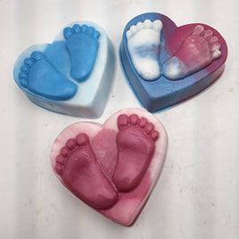 Heart Baby Feet Soaps