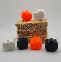 Six Small Handmade Pumpkin Soaps