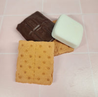 S'mores Soap - Handmade Marshmallow, Graham Crackers, and Chocolate Bar