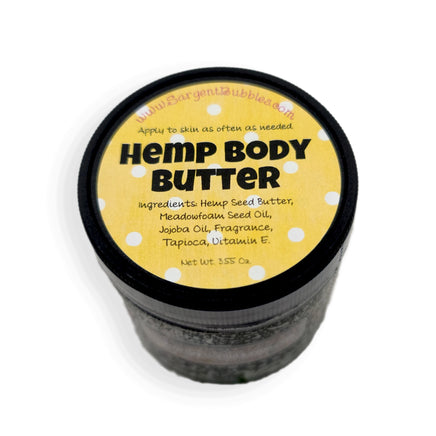 a jar of hemp body butter