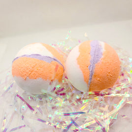 Lavender and Peach Tri-Color Bath Fizzy