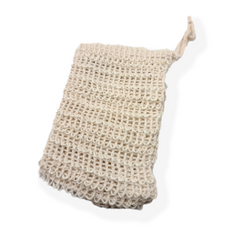 a knitted soap bag
